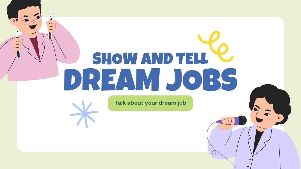 Illustrated Elementary School Career Day Slides - slide 10