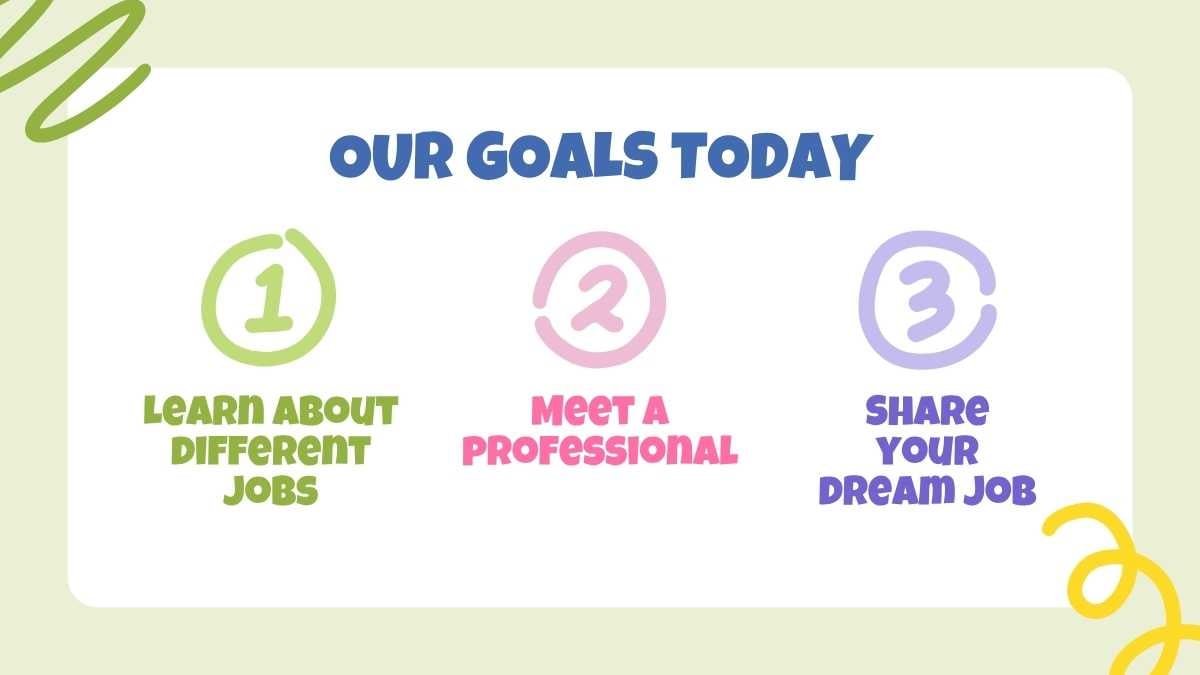 Illustrated Elementary School Career Day Slides - slide 2