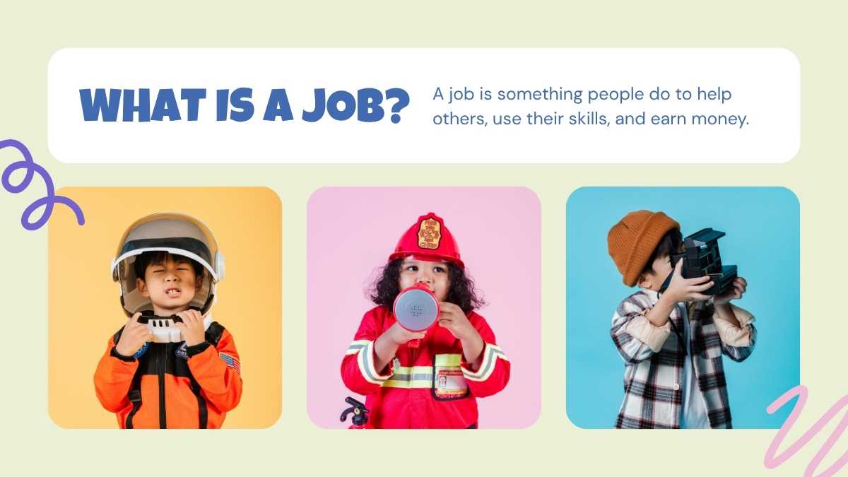 Illustrated Elementary School Career Day Slides - slide 3