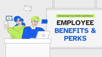 Illustrated Employee Benefits & Perks Slides