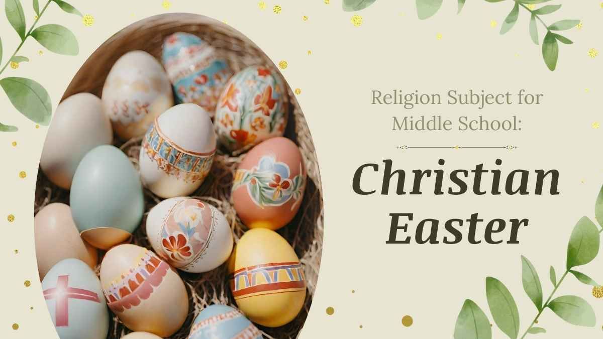 Elegant Religion Subject for Middle School: Christian Easter - slide 0