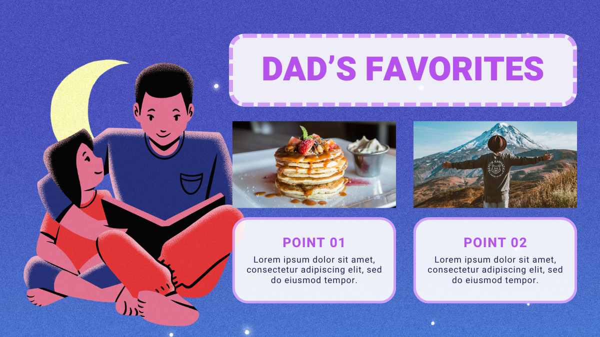 Hari Ayah dan Anak Perempuan Berjalan Bersama dengan Ilustrasi - slide 5