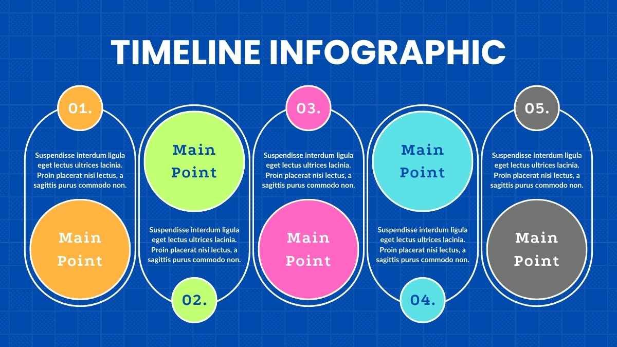 Illustrated Flat Timeline Infographics - slide 9