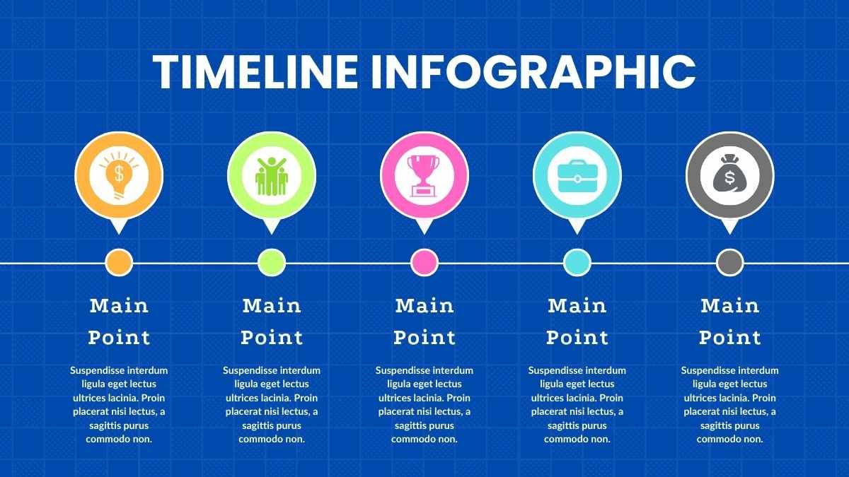 Illustrated Flat Timeline Infographics - slide 13