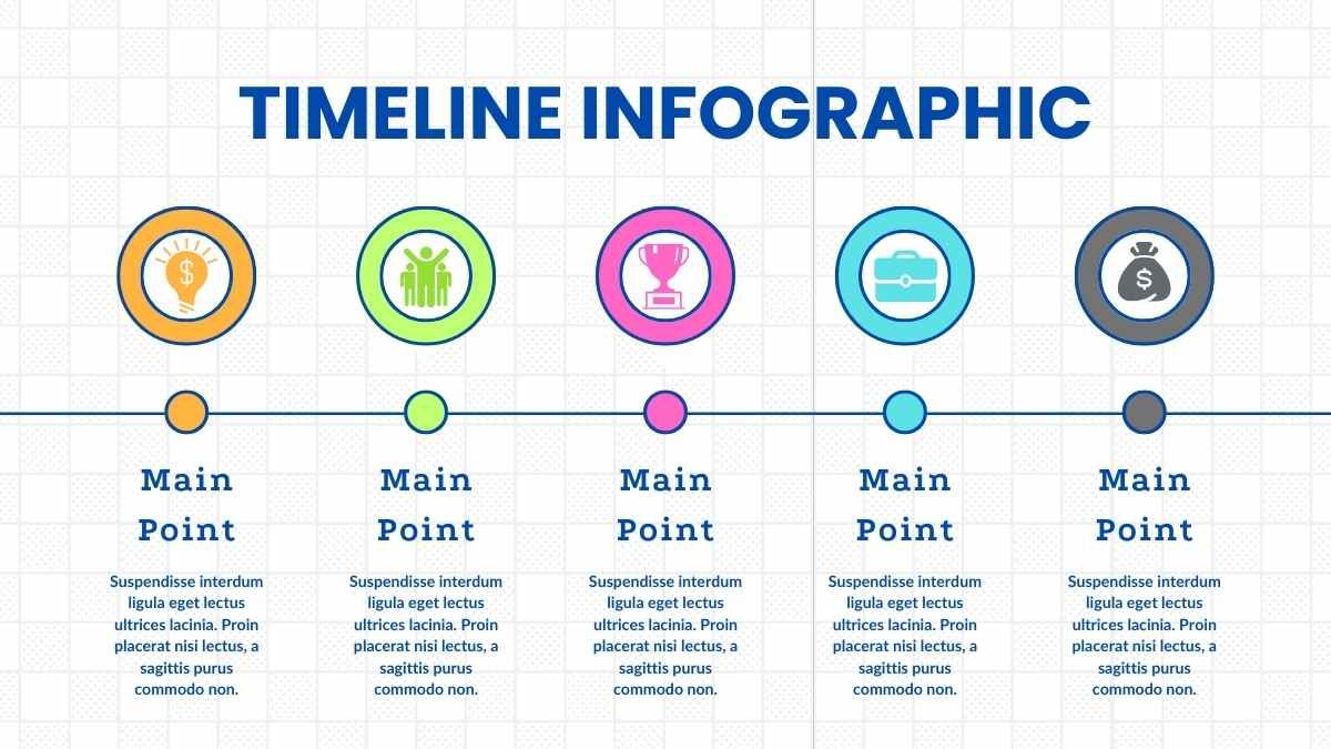 Illustrated Flat Timeline Infographics - slide 14
