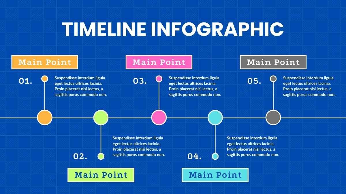 Illustrated Flat Timeline Infographics - slide 1