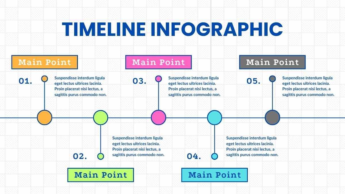 Illustrated Flat Timeline Infographics - slide 2