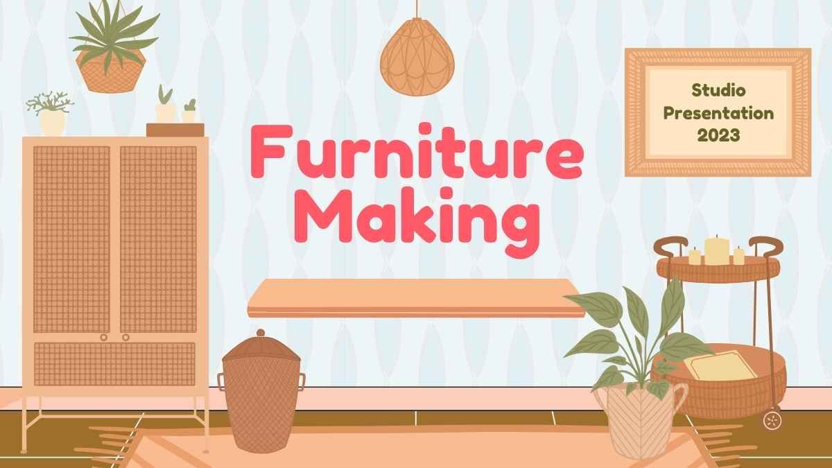 Illustrated Furniture Making Presentation - slide 0