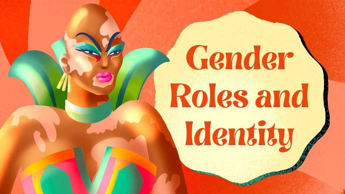 Funções e identidade de gênero ilustradas - slide 0