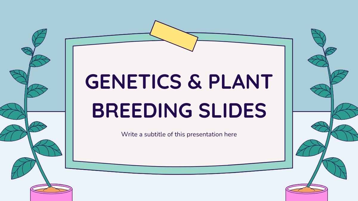 Illustrated Genetics And Plant Breeding Slides - slide 1