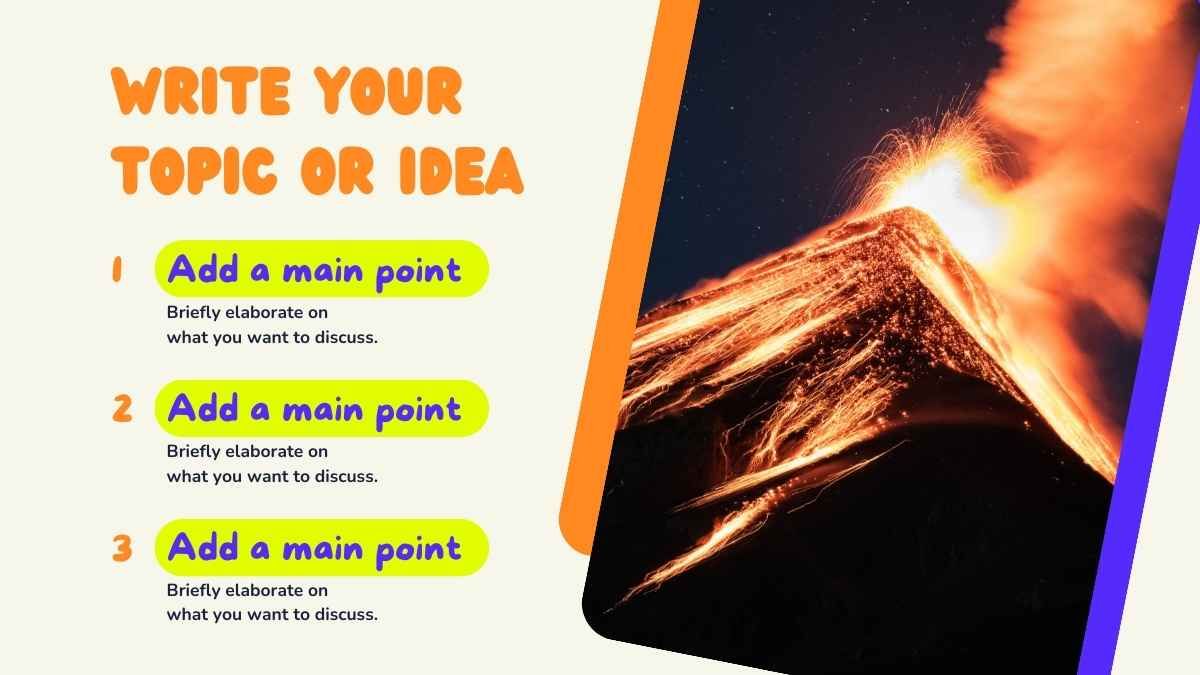Illustrated Learning About Volcanoes and Lava - slide 12