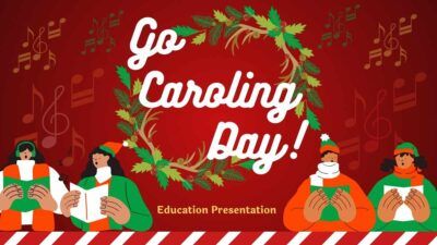 Slides Carnival Google Slides and PowerPoint Template Illustrated Go Caroling Day! 1