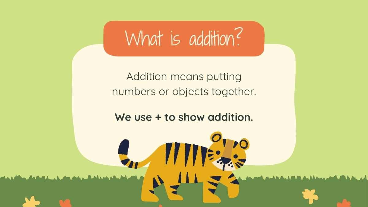 Illustrated Grade 1 Addition Slides - slide 4