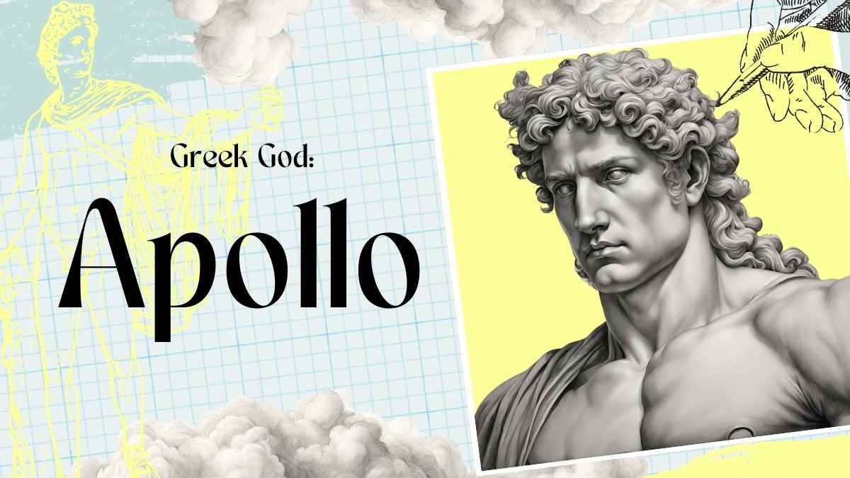 Illustrated Greek God: Apollo - slide 0