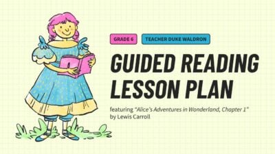 Illustrated Guided Reading Lesson Plan 1