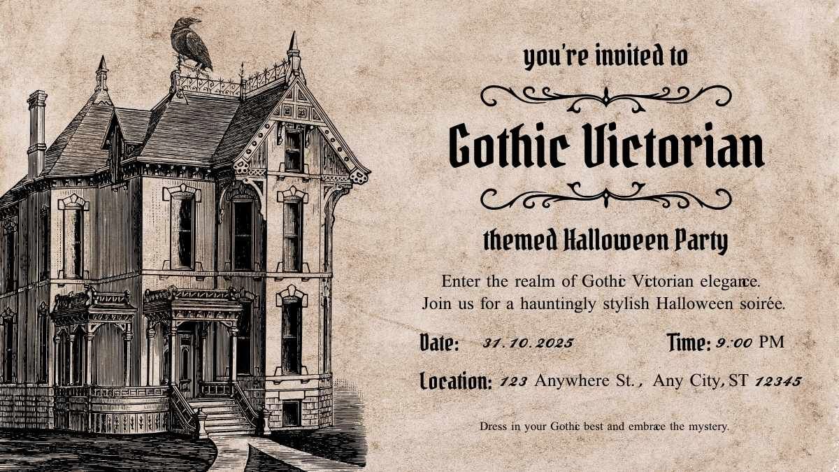 Convites ilustrados para festas de Halloween - slide 9