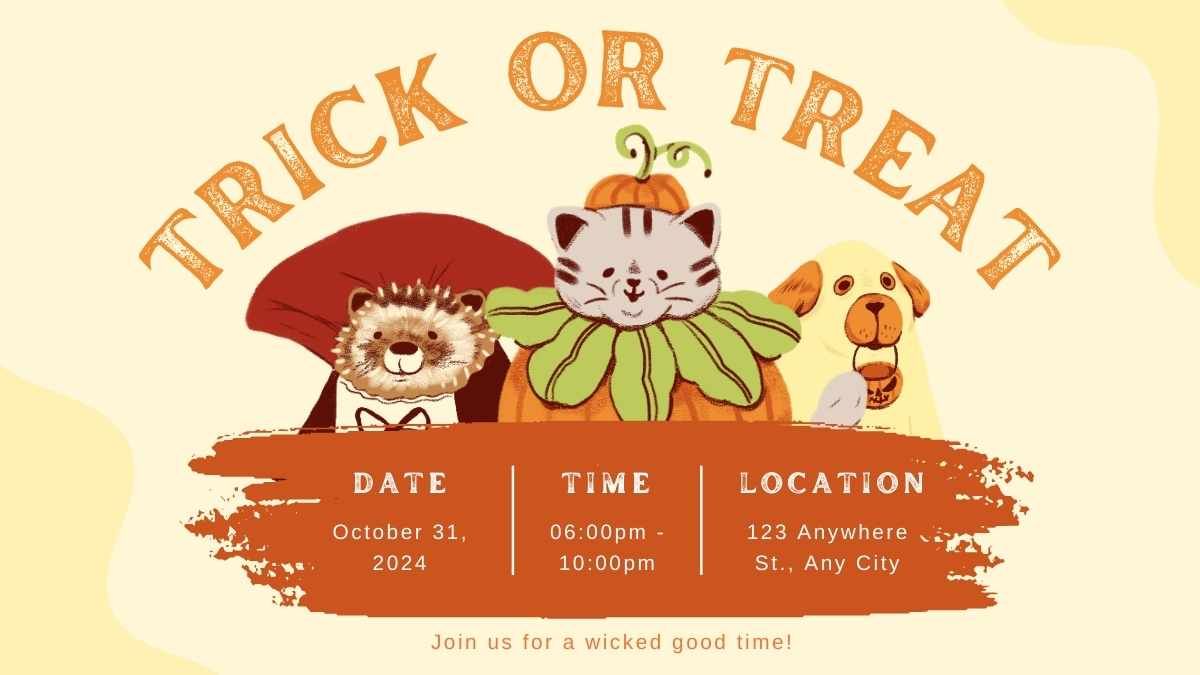 Illustrated Halloween Party Invitations - slide 11