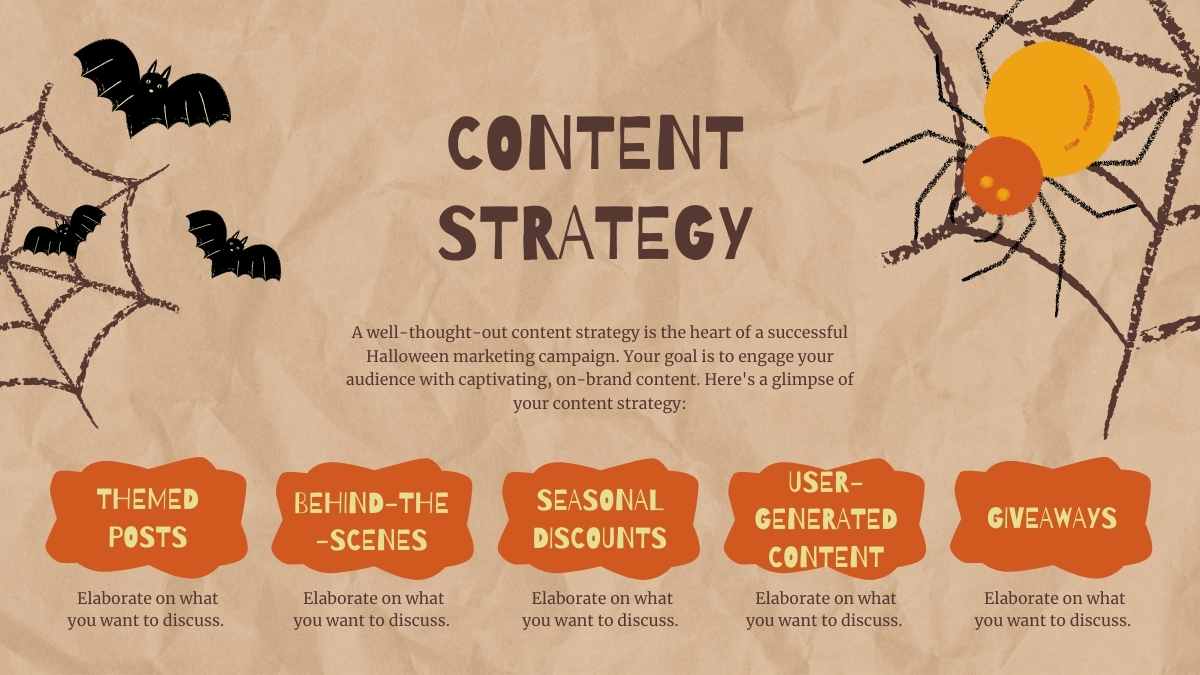 Slides de Marketing para Mídias Sociais com Ilustrações de Halloween - deslizar 6