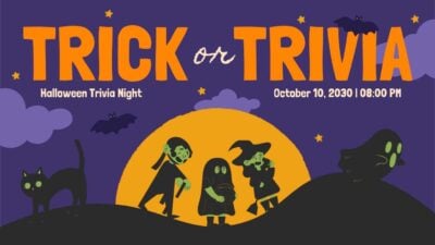 Illustrated Halloween Trivia Night Slides 1