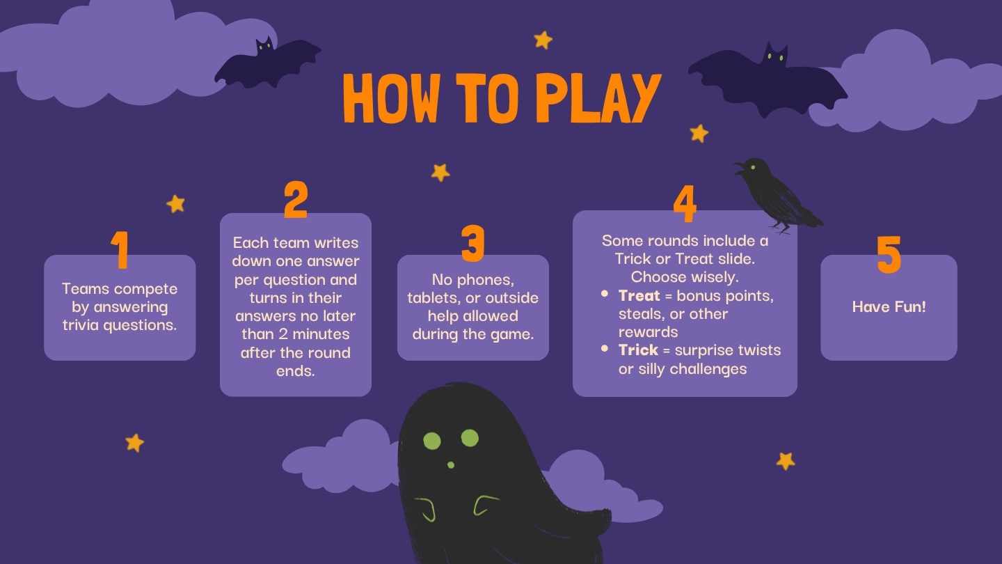 Illustrated Halloween Trivia Night Slides - slide 2