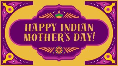 Illustrated Happy Indian Mother’s Day!