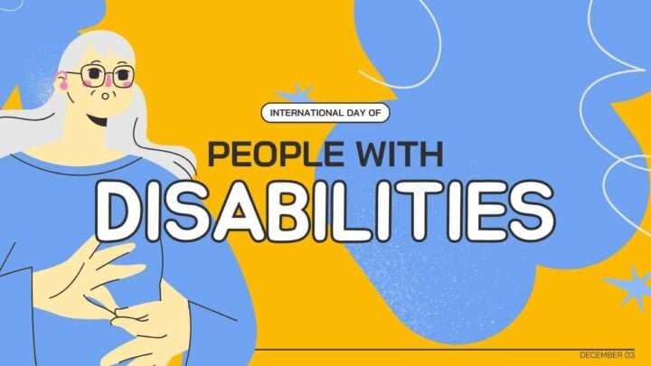 Illustrated International Day of People with Disabilities. PPT & Google ...