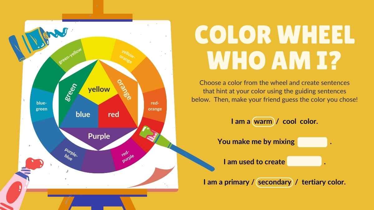 Illustrated Introduction to Color Theory Lesson - slide 13