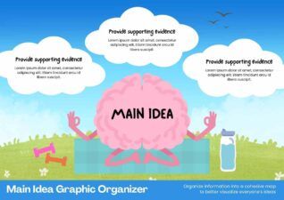 Slides Carnival Google Slides and PowerPoint Template Illustrated Main Idea Infographic 1