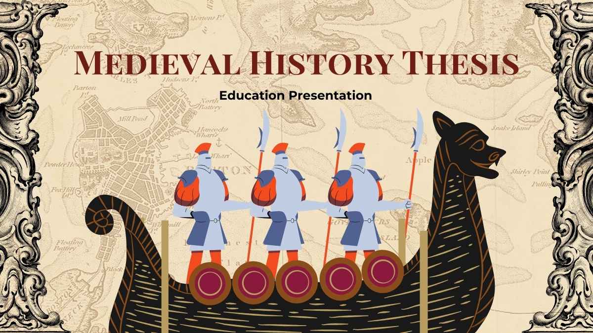 English Literature Illustrative Free PPT Google Slides Template 