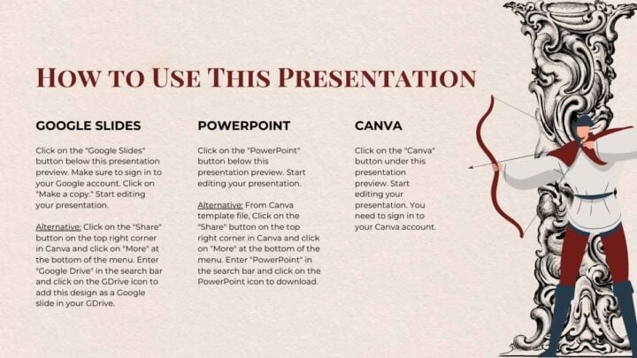 Illustrated Medieval History Thesis. Free PPT & Google Slides Template ...