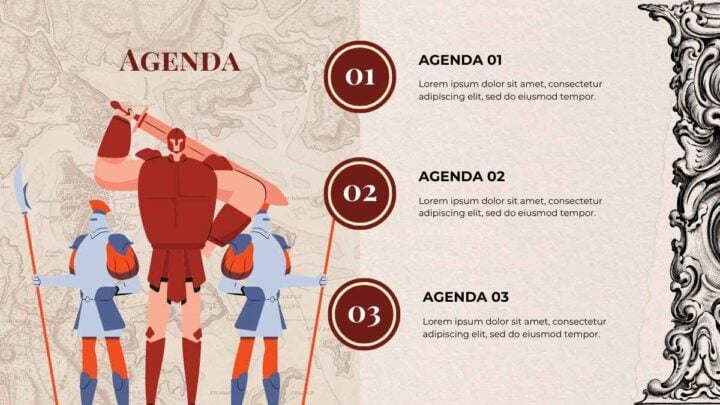 Illustrated Medieval History Thesis. Free PPT & Google Slides Template ...