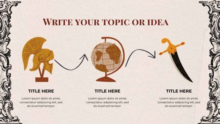 Illustrated Medieval History Thesis. Free PPT & Google Slides Template ...