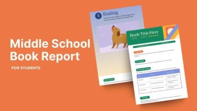 Illustrated Middle School Book Report 1