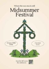 Illustrated Midsummer Festival Event Poster