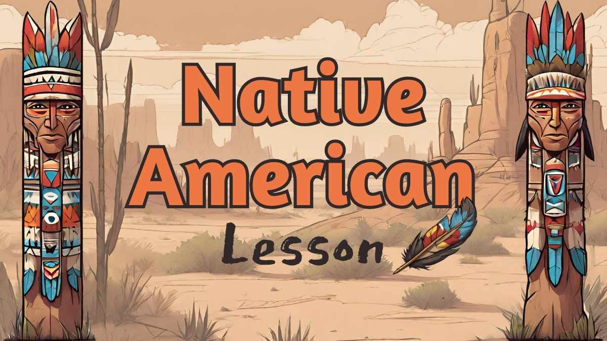 Illustrated Native American Lesson - slide 0