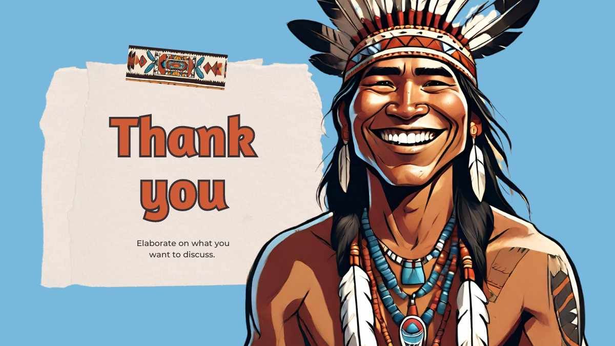 Illustrated Native American Lesson - slide 14
