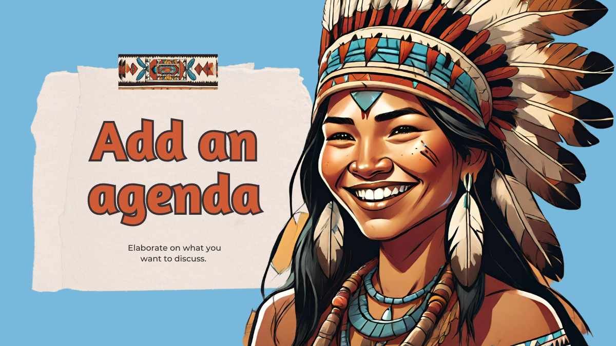 Illustrated Native American Lesson - slide 3