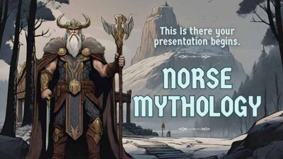 Slides Carnival Google Slides and PowerPoint Template Illustrated Norse Mythology Lesson 1
