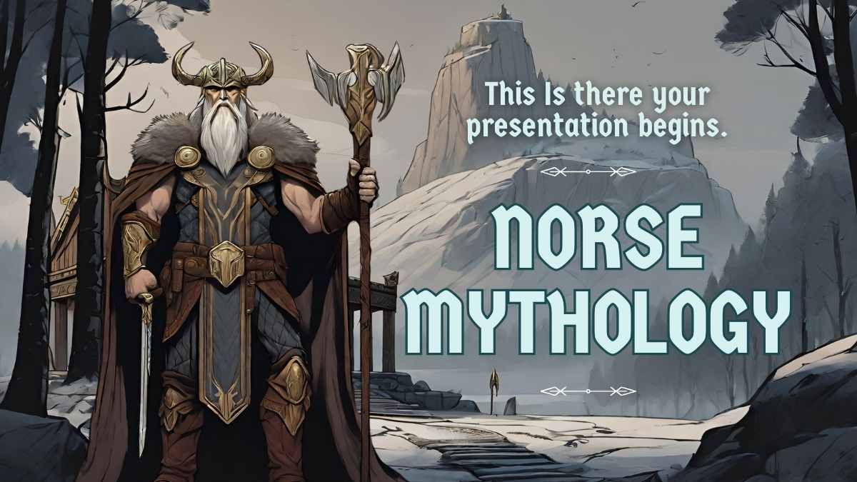 Lição ilustrada de mitologia nórdica - slide 0