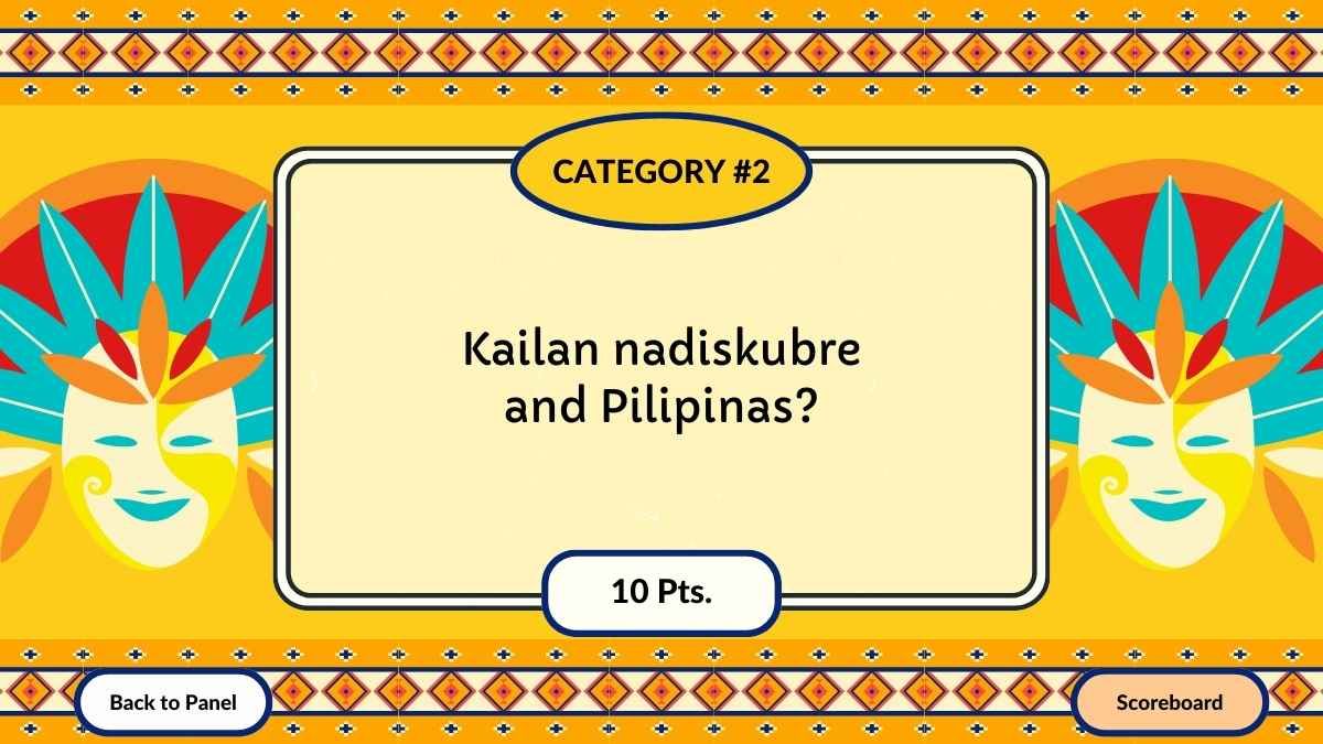 イラスト入りフィリピンの歴史トリビアゲーム - slide 8