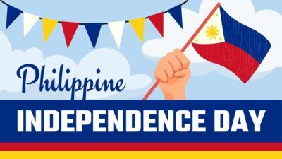 Dia da Independência das Filipinas ilustrado