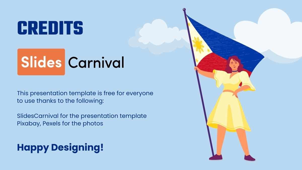 Dia da Independência das Filipinas ilustrado - slide 14