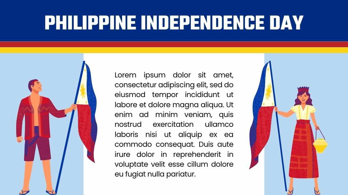 필리핀 독립 기념일 일러스트 - slide 5
