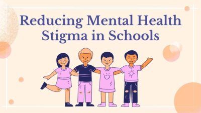 Ilustrado Reduzindo o estigma da saúde mental nas escolas