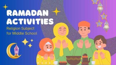 Atividades ilustradas do Ramadã sobre religião