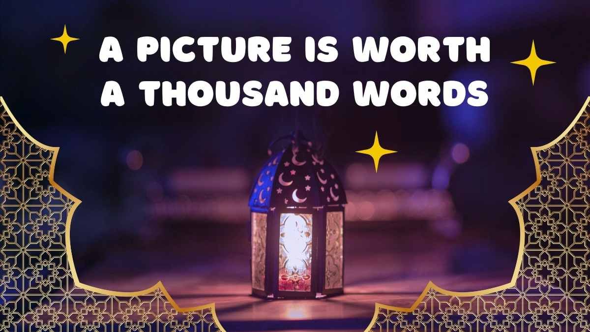 Atividades ilustradas do Ramadã sobre religião - slide 11