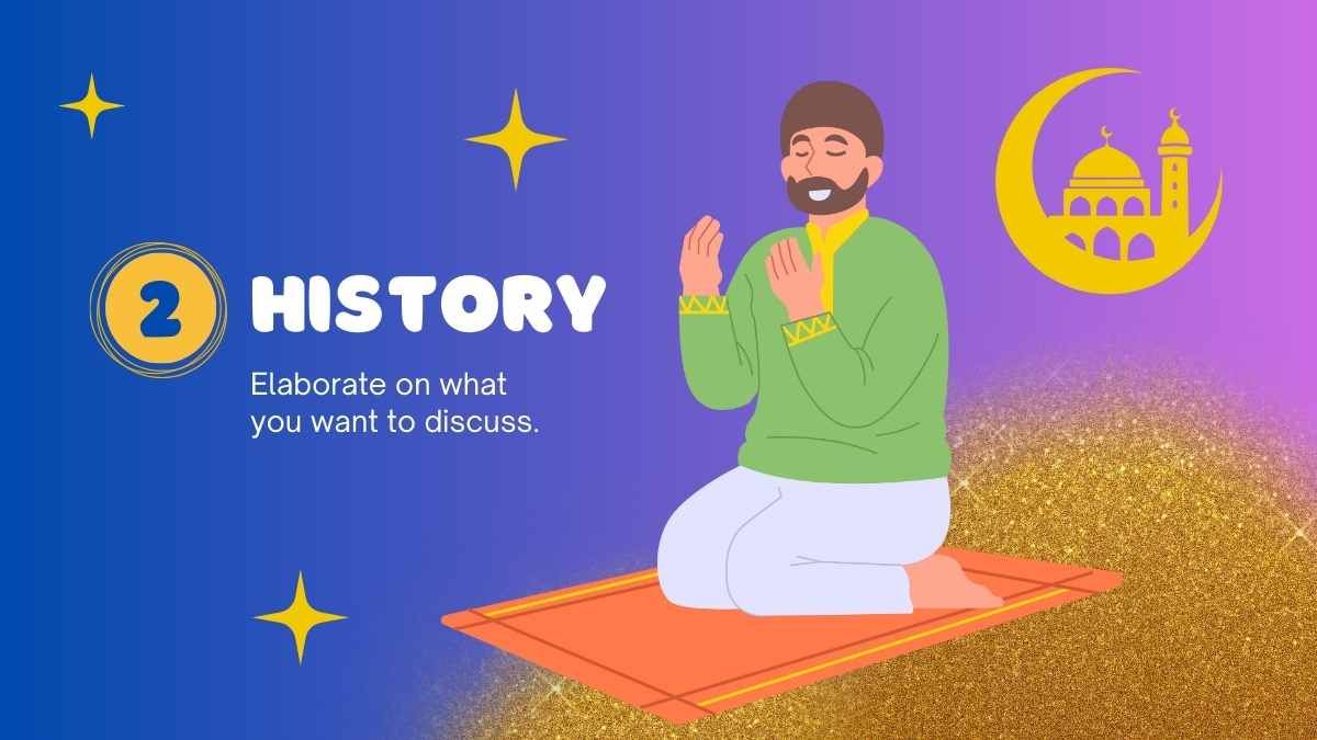 Atividades ilustradas do Ramadã sobre religião - slide 6