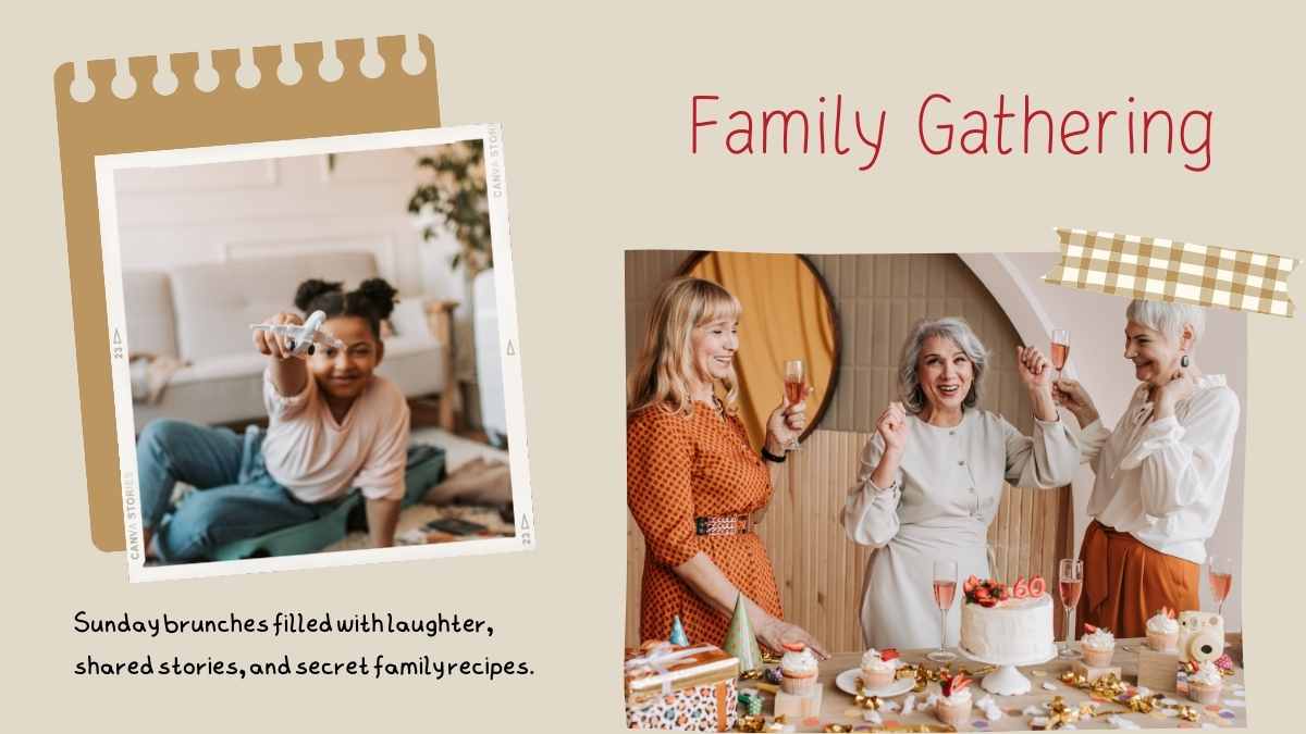 Illustrated Scrapbook Memories Photo Album - slide 7