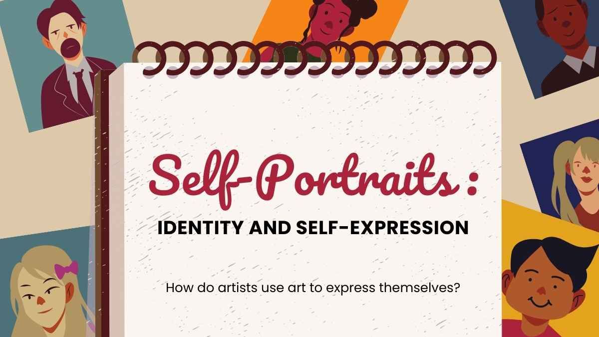 Autorretratos ilustrados: Aula de identidade e autoexpressão - slide 0
