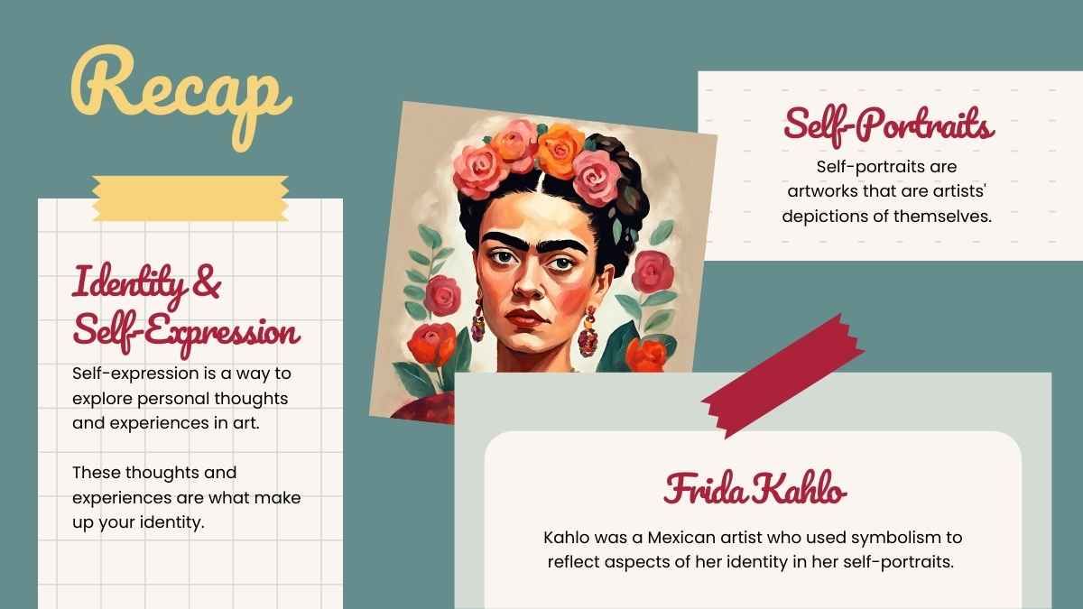 Illustrated Self-Portraits: Identity and Self-Expression Lesson - slide 12